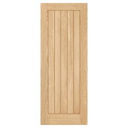 LPD Belize 5 Panel Pre-Finished Solid Internal FD30 Fire Door - 2040 x 626 x 44mm - Oak