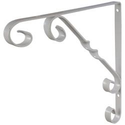 Touchpoint Ornamental Scroll Shelf Bracket - 250 x 245mm - White