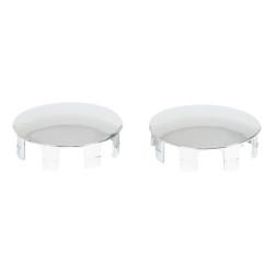 Rothley 40mm Handrail System - Shallow End Caps - Polished Chrome - Pack of 2