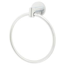 Hampstead Knurled Towel Ring - 180 x 65 x 57mm - Polished Stainless Steel