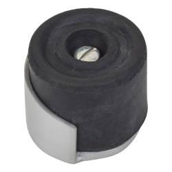 Altro Round Floor Mounted Door Stop - 30 x 35mm - Satin Anodised Aluminium