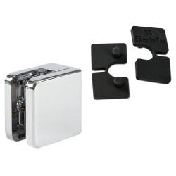 Bohle Square Balustrade Clamps & Inserts - 10mm Glass - 45mm x 45mm - Polished Chrome - Pack of 4