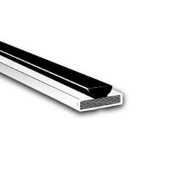 Pyroplex Fire & Smoke Intumescent Strip - FD60 - 25 x 4 x 2100mm with Brush Pile - White - Pack of 5