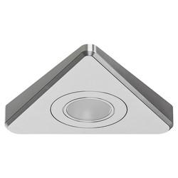 Sensio Nexus 2W LED Triangle Cabinet Downlight - 3000K/4000K/5000K CCT - Stainless Steel