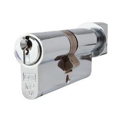 Eurospec 10 Pin 70mm Euro Thumbturn Cylinder - 35mm Turn + 35mm - Polished Chrome - Keyed Alike