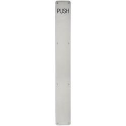 Altro Stainless Steel Finger Plate - Push - 625 x 80 x 1.5mm - Satin