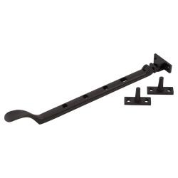 Carlisle Brass Victorian Casement Window Stay - 10"/264mm Length - Matt Bronze