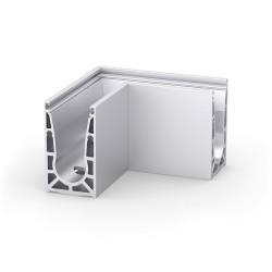 Bohle VetroMount Corner for Top Mount Profile - 200 x 200mm - Anodised Aluminium