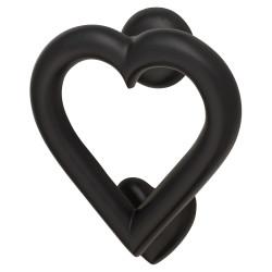 Heart Door Knocker - Black - 120 x 110mm