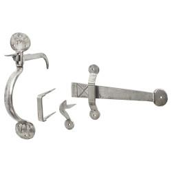 Olde Forge Polished Iron Medium Bean Thumb Latch Set