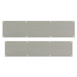 Altro Stainless Steel Kick Plate - 838 x 150mm & 900 x 150mm - 8 Screw Holes - Satin - Pack of 2