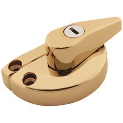 Altro uPVC/Timber 10mm Narrow Back Keep Locking Fitch Sash Window Fastener - 65 x 10mm - Gold