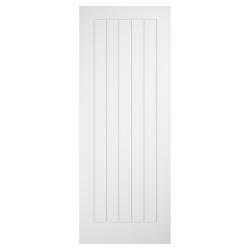 LPD Cottage 5 Panel Pre-Finished Laminate Semi-Solid Internal Door - 1981 x 762 x 35mm - White