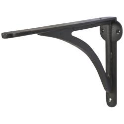 From The Anvil Curved Steel Shelf Bracket - 249 x 174mm - Black Beeswax