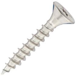 SiDAX Pozi Countersunk Wood Screws - 5.0 x 30mm - A2 Stainless Steel - Pack of 200