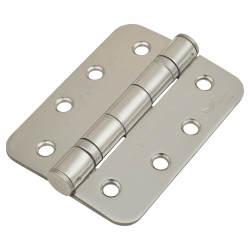 Enduro Radius Ball Bearing Grade 13 Butt Fire Door Hinge - 102 x 76 x 3mm - 201 Pol Stainless - Pair