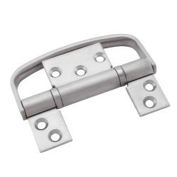 Flush Handle Door Hinge Set - 100 x 66 x 3mm - Satin Stainless Steel