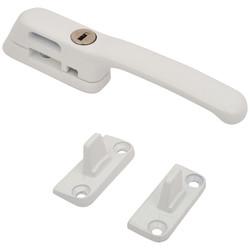 Fab & Fix Craftsman Locking Casement Window Fastener - Reversible - White