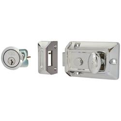 ERA Traditional Nightlatch - 60mm Backset - Polished Chrome Case/Cylinder