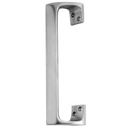 Touchpoint Satin Aluminium Modern Offset D-Bar Door Pull Handle - Screw Fix - 300mm Centres