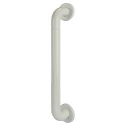 Hoppe AR602/425 Diamond White Nylon D-Bar Door Pull Handle on Rose - Screw Fix - 425mm c/c