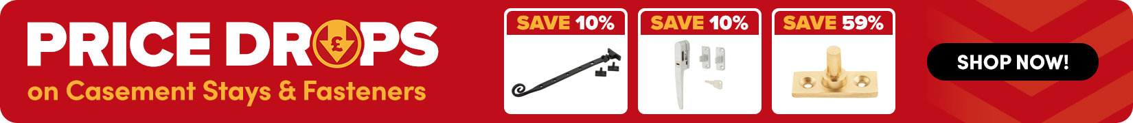 More Prices Dropped! Shop Casement Stays Now! Price Drops 10 Banner - Casement Stays