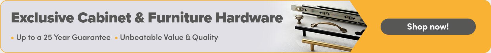 Click To View Our Exclusive Cabinet Hardware Ranges! Own Brand - Cabinet Hardware Nav - 28.07 - 06.09